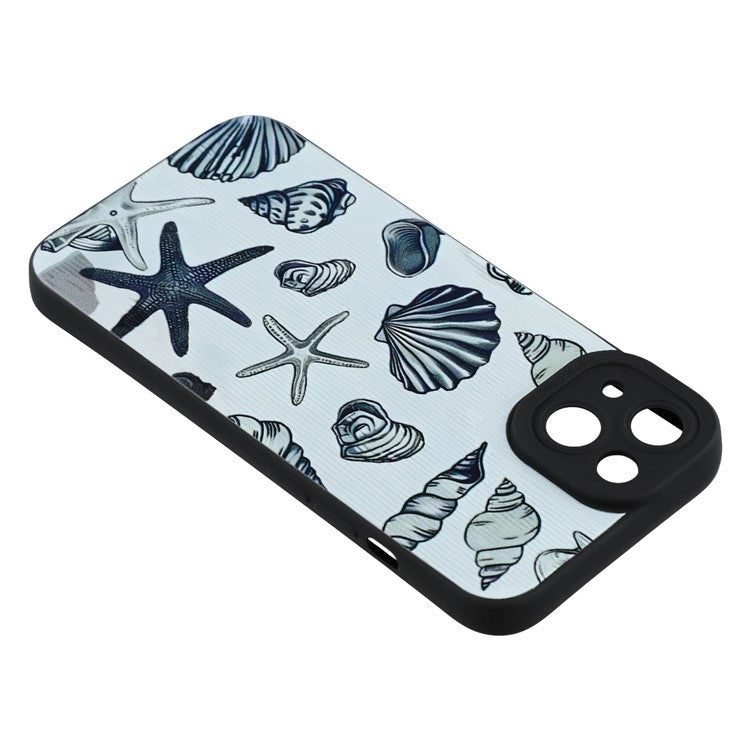 For iPhone 13 Case Starfish Shells Pattern Shockproof TPU Phone Back Cover - TechGearPal