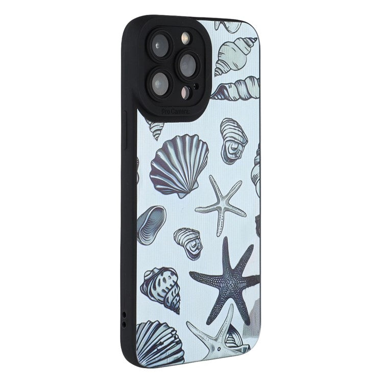 For iPhone 13 Pro Max Case Starfish Shells Pattern Shockproof TPU Phone Back Cover - TechGearPal