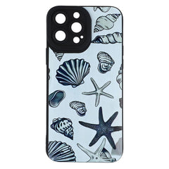 For iPhone 13 Pro Max Case Starfish Shells Pattern Shockproof TPU Phone Back Cover - TechGearPal