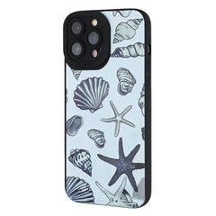 For iPhone 13 Pro Max Case Starfish Shells Pattern Shockproof TPU Phone Back Cover - TechGearPal
