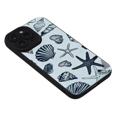 For iPhone 13 Pro Max Case Starfish Shells Pattern Shockproof TPU Phone Back Cover - TechGearPal