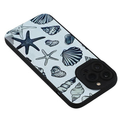 For iPhone 13 Pro Max Case Starfish Shells Pattern Shockproof TPU Phone Back Cover - TechGearPal