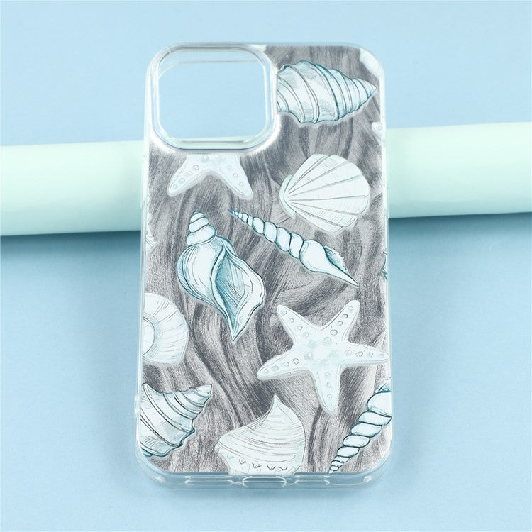 For iPhone 13 Pro Case Shell Pattern Airbag Shockproof PC + TPU Phone Back Cover - TechGearPal