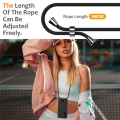 Für Samsung Galaxy A56 5G / Galaxy A36 5G Hülle Flüssigsilikon Kartenhalter Rückseite Telefonabdeckung mit Lanyard 