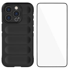 For iPhone 14 Pro Max TPU Case WANLONFENG HD Series Anti Slip Phone Cover with Tempered Glass - TechGearPal
