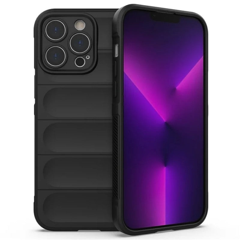 For iPhone 14 Pro Max TPU Case WANLONFENG HD Series Anti Slip Phone Cover with Tempered Glass - TechGearPal