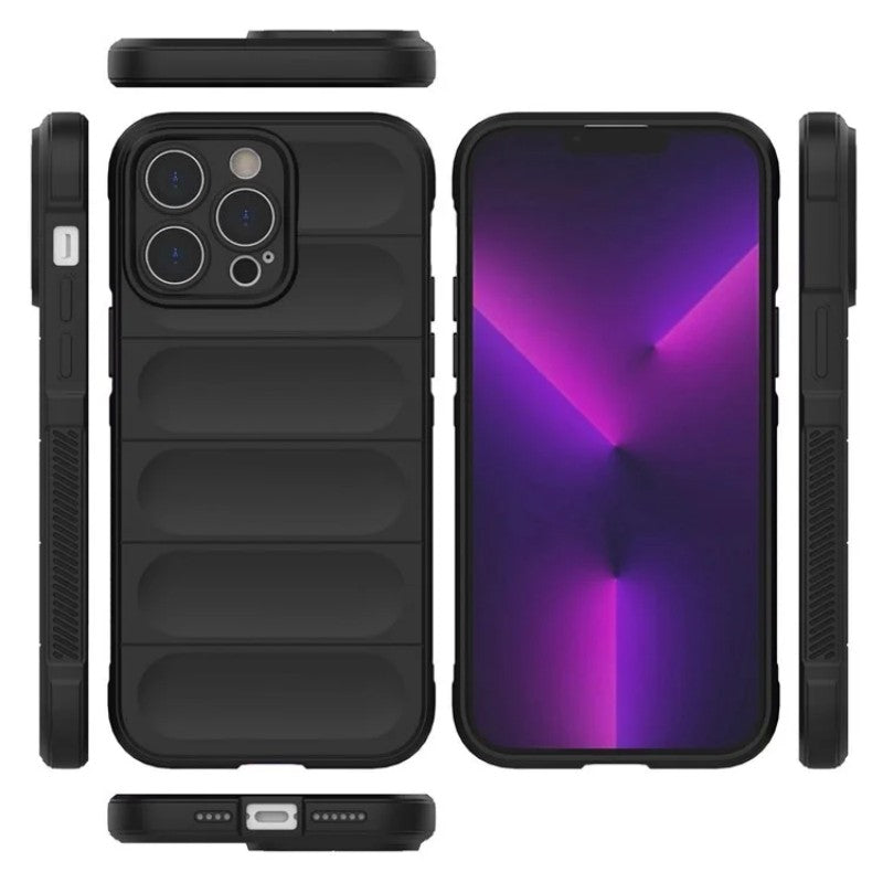 For iPhone 14 Pro Max TPU Case WANLONFENG HD Series Anti Slip Phone Cover with Tempered Glass - TechGearPal