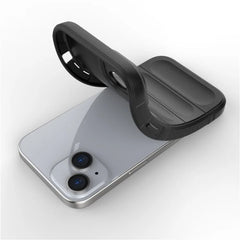 For iPhone 13 6.1 inch TPU Case WANLONFENG HD Series Anti Slip Phone Cover with Tempered Glass - TechGearPal