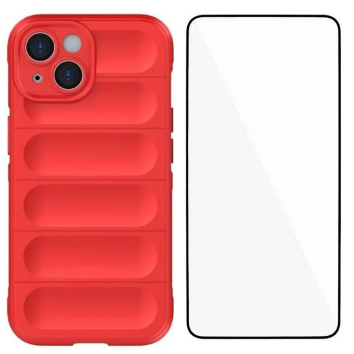 For iPhone 14 TPU Case WANLONFENG HD Series Anti Slip Phone Cover with Tempered Glass - TechGearPal