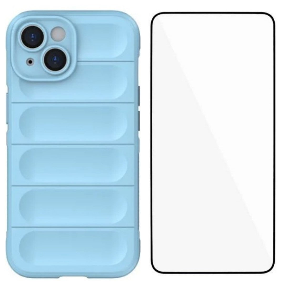 For iPhone 14 TPU Case WANLONFENG HD Series Anti Slip Phone Cover with Tempered Glass - TechGearPal