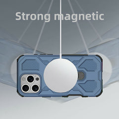 For iPhone 16 Pro Max Magnetic Case Rotating Metal Kickstand Shockproof PC + TPU Phone Back Cover