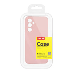 For Samsung Galaxy A56 5G Silicone Case ENKAY HAT PRINCE Straight Edge Cell Phone Back Cover