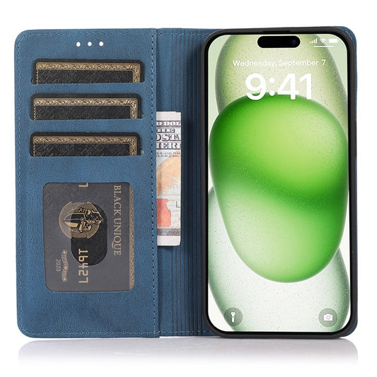 For iPhone 16 Case Wallet Magnetic Closing Leather Flip Phone Cover - TechGearPal
