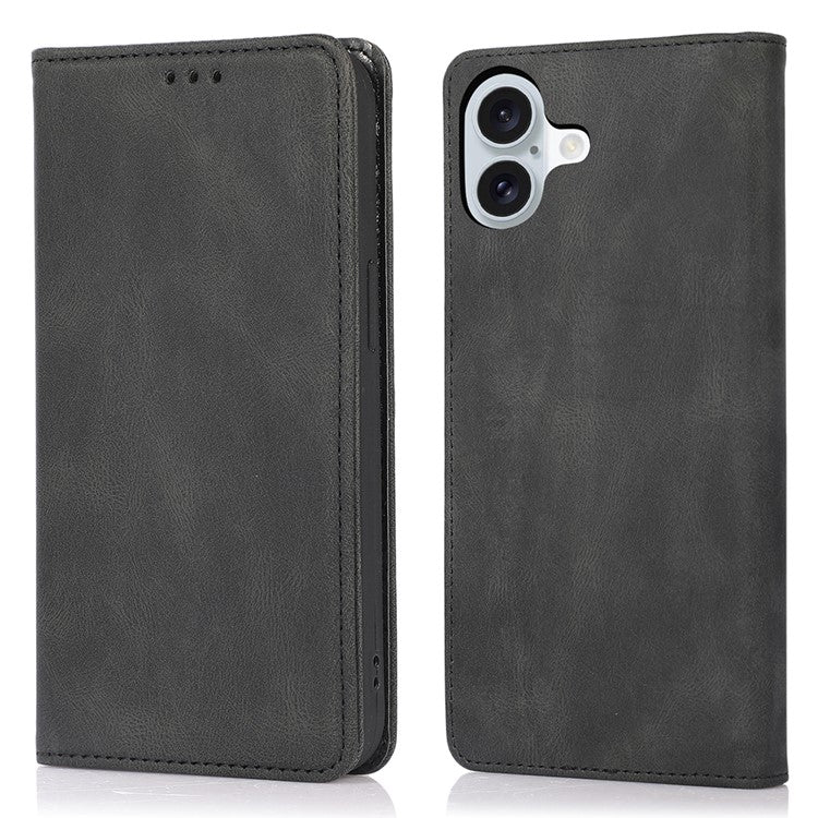 For iPhone 16 Case Wallet Magnetic Closing Leather Flip Phone Cover - TechGearPal