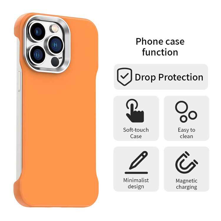 For iPhone 13 Pro Magnetic Case Frameless Ultra Thin TPU + PET Phone Cover Reinforced Corners - TechGearPal