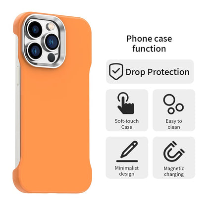 For iPhone 13 Pro Magnetic Case Frameless Ultra Thin TPU + PET Phone Cover Reinforced Corners - TechGearPal