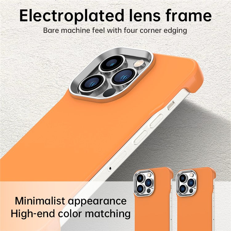 For iPhone 13 Pro Magnetic Case Frameless Ultra Thin TPU + PET Phone Cover Reinforced Corners - TechGearPal