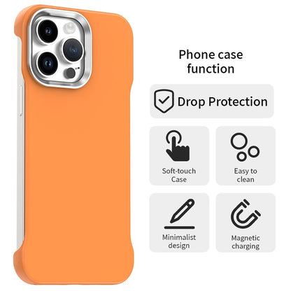 For iPhone 14 Pro Magnetic Case Frameless Ultra Thin TPU + PET Phone Cover Reinforced Corners - TechGearPal