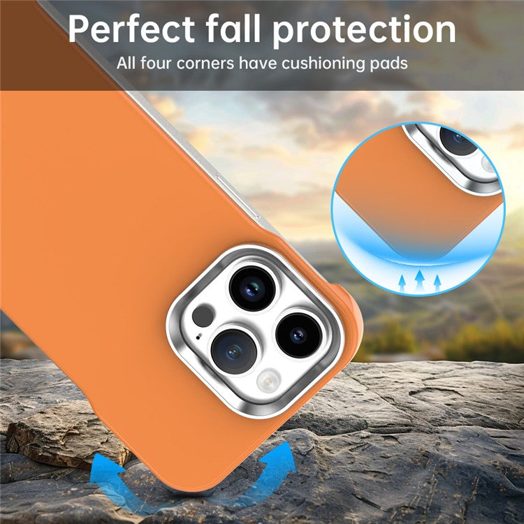 For iPhone 14 Pro Magnetic Case Frameless Ultra Thin TPU + PET Phone Cover Reinforced Corners - TechGearPal