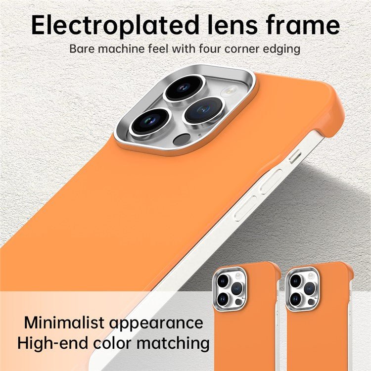 For iPhone 14 Pro Magnetic Case Frameless Ultra Thin TPU + PET Phone Cover Reinforced Corners - TechGearPal