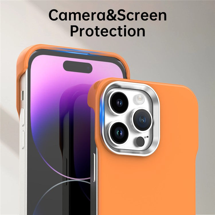 For iPhone 14 Pro Magnetic Case Frameless Ultra Thin TPU + PET Phone Cover Reinforced Corners - TechGearPal