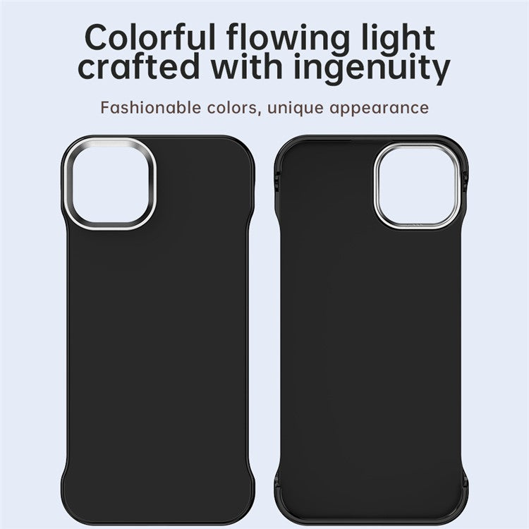 For iPhone 14 / 13 Magnetic Case Frameless Ultra Thin TPU + PET Phone Cover Reinforced Corners - TechGearPal