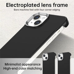 For iPhone 14 / 13 Magnetic Case Frameless Ultra Thin TPU + PET Phone Cover Reinforced Corners - TechGearPal