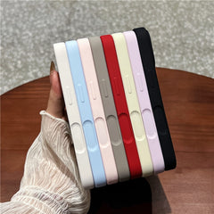 For iPhone 16 Case Rotating Kickstand Liquid Silicone Phone Case Compatible with MagSafe