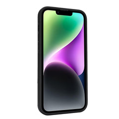 For iPhone 14 / 13 Case Litchi Textured PU Leather + TPU Kickstand Phone Cover with Card Slot - TechGearPal
