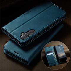 For Samsung Galaxy S23 FE Case CASEME 033 Series RFID Blocking Wallet Stand Calf Texture Leather Phone Cover
