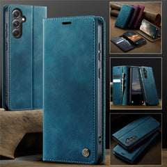For Samsung Galaxy S23 FE Case CASEME 033 Series RFID Blocking Wallet Stand Calf Texture Leather Phone Cover
