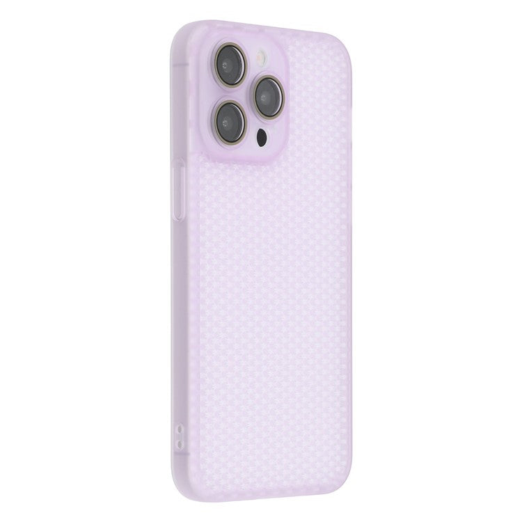 For iPhone 14 Pro Case Heat Dissipation Hard PC Phone Cover with Camera Lens Protector - TechGearPal