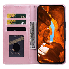 Für Samsung Galaxy A56 5G / A36 5G Ledertasche mit aufgedrucktem Blumenmuster, Brieftaschenständer, Flip-Telefonabdeckung 