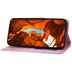 Für Samsung Galaxy A56 5G / A36 5G Ledertasche mit aufgedrucktem Blumenmuster, Brieftaschenständer, Flip-Telefonabdeckung 