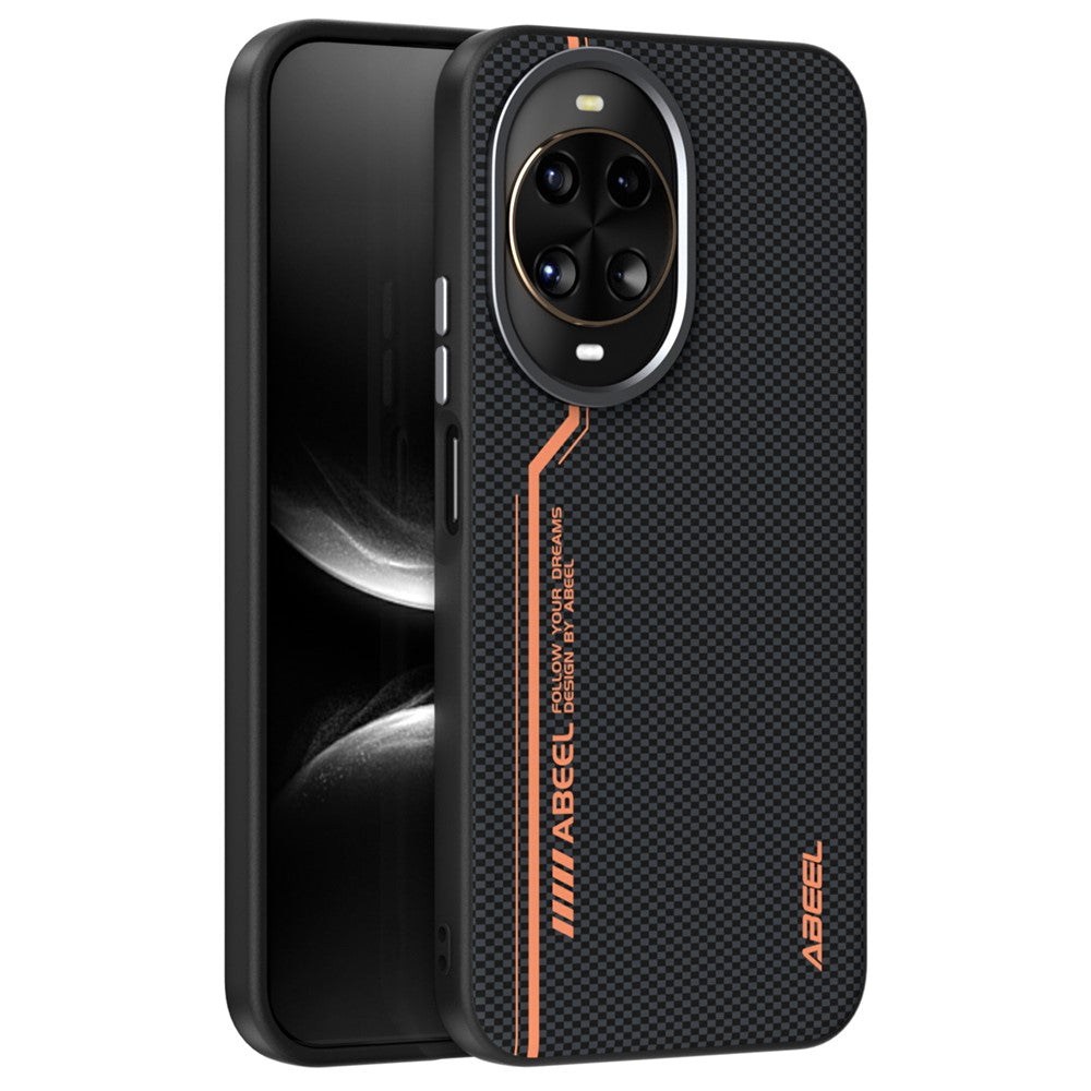 ABEEL For Huawei nova 14 5G Case Compatible with MagSafe Printed PC TPU Aluminum Alloy Leather Phone Cover