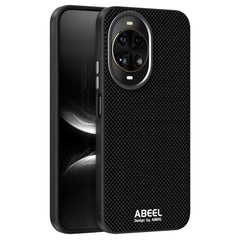 Coque ABEEL pour Huawei Nova 14 5G compatible avec MagSafe, étui en cuir imprimé PC TPU et alliage d'aluminium 