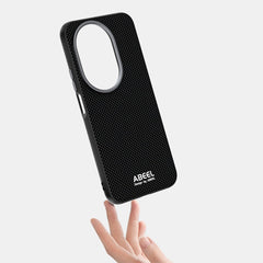Coque ABEEL pour Huawei Nova 14 5G compatible avec MagSafe, étui en cuir imprimé PC TPU et alliage d'aluminium 
