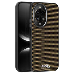 Coque ABEEL pour Huawei Nova 14 5G compatible avec MagSafe, étui en cuir imprimé PC TPU et alliage d'aluminium 