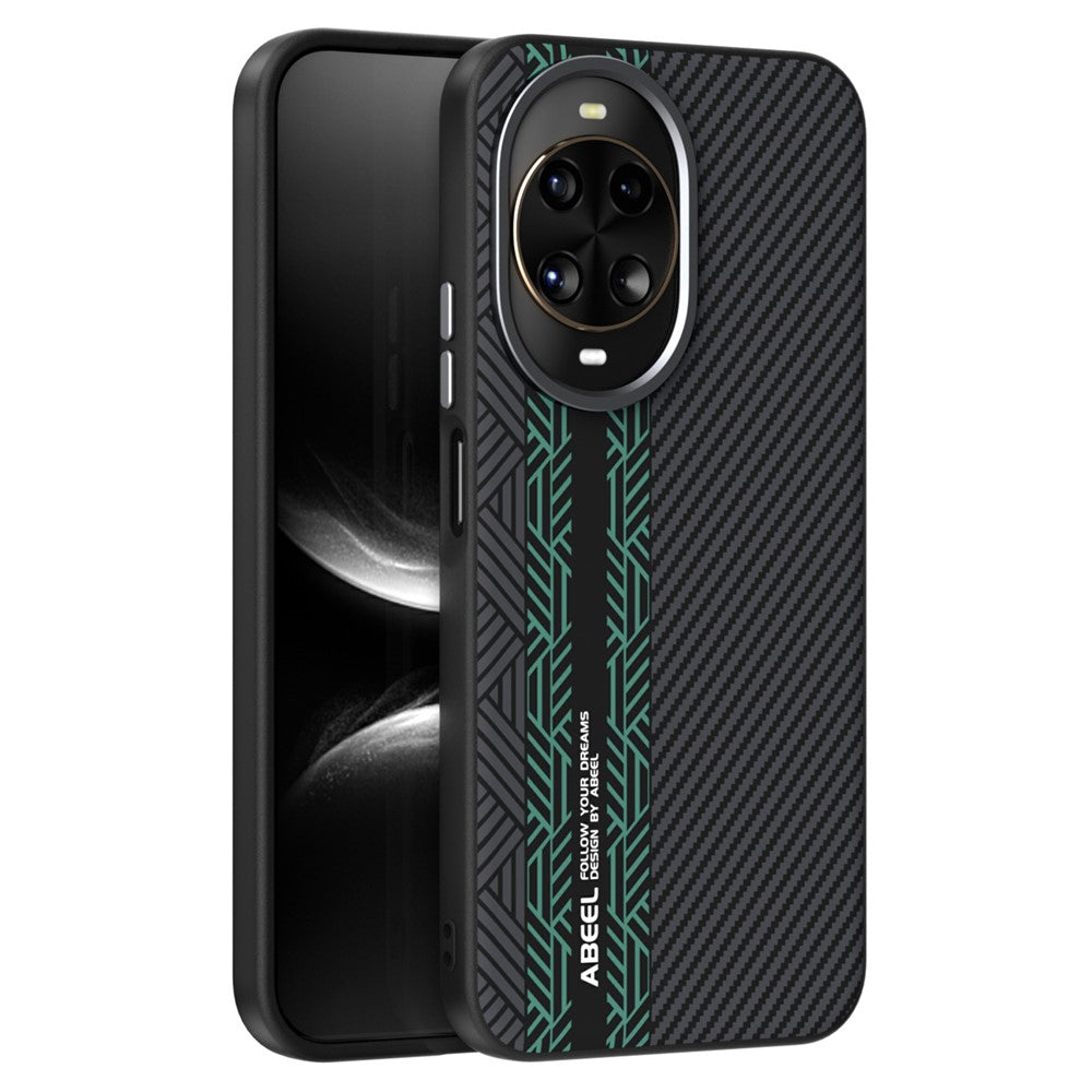 ABEEL For Huawei nova 14 5G Case PC + TPU + Aluminum Alloy + PU Leather Phone Cover Compatible with MagSafe
