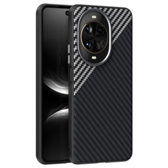 Coque ABEEL pour Huawei Nova 14 Pro 5G compatible avec MagSafe, coque arrière texturée en fibre de carbone 