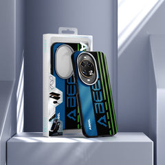 ABEEL For Huawei nova 14 Pro 5G Case Compatible with MagSafe Printed PC TPU Aluminum Alloy Leather Phone Cover
