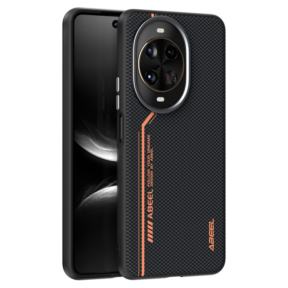 ABEEL For Huawei nova 14 Pro 5G Case Compatible with MagSafe Printed PC TPU Aluminum Alloy Leather Phone Cover