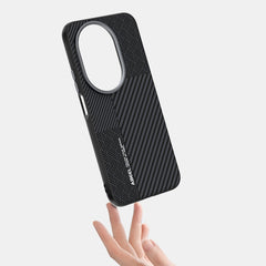 ABEEL For Huawei nova 14 Pro 5G Case PC + TPU + Aluminum Alloy + PU Leather Phone Cover Compatible with MagSafe