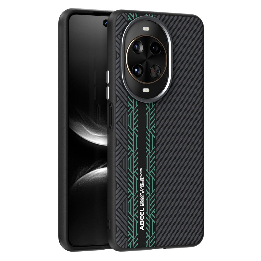 ABEEL For Huawei nova 14 Pro 5G Case PC + TPU + Aluminum Alloy + PU Leather Phone Cover Compatible with MagSafe