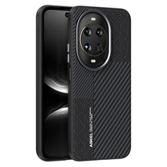 ABEEL pour Huawei nova 14 Ultra 5G coque PC + TPU + alliage d'aluminium + housse de téléphone en cuir PU Compatible avec MagSafe 