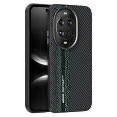 ABEEL pour Huawei nova 14 Ultra 5G coque PC + TPU + alliage d'aluminium + housse de téléphone en cuir PU Compatible avec MagSafe 