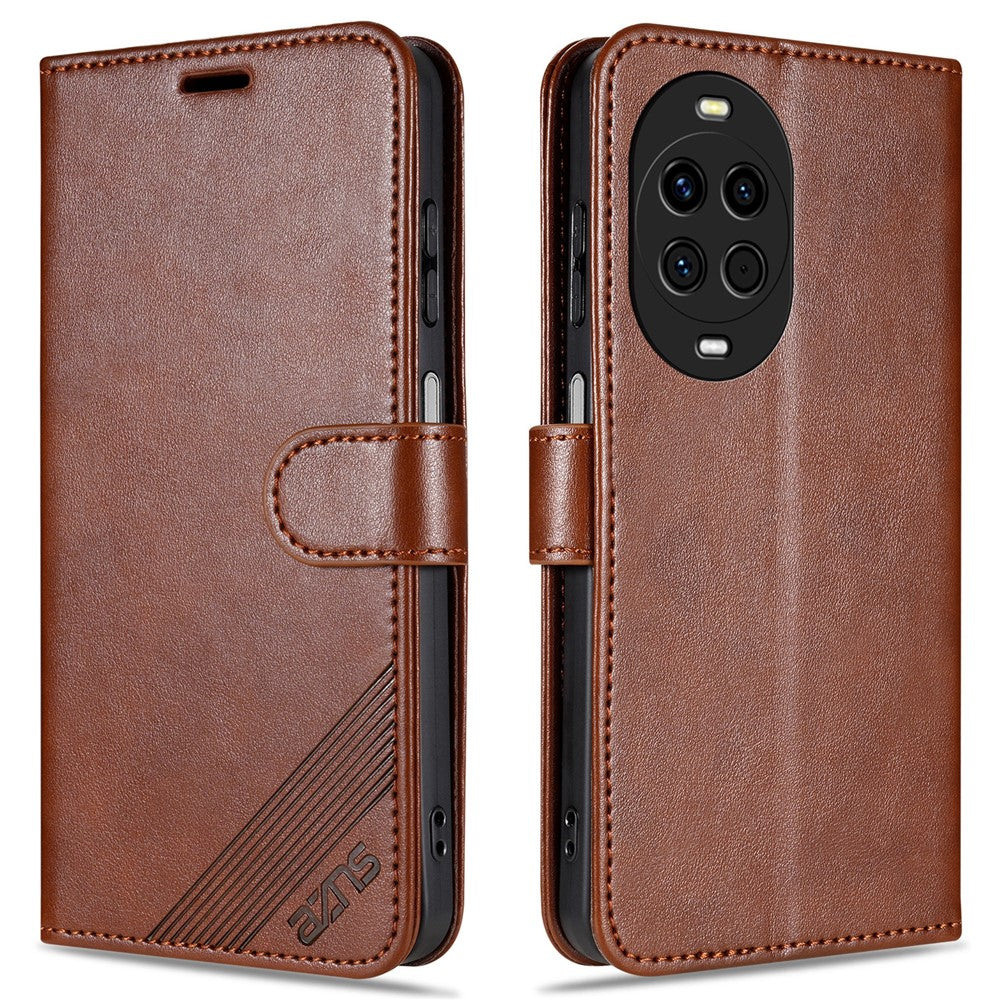 Coque AZNS pour Huawei Nova 14 5G, étui portefeuille anti-rayures en cuir PU avec support 