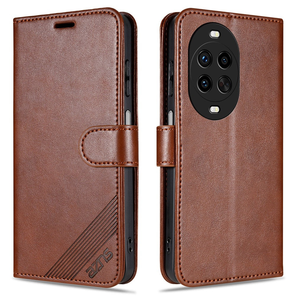 Coque AZNS pour Huawei Nova 14 Pro 5G, étui portefeuille anti-rayures en cuir PU avec support 