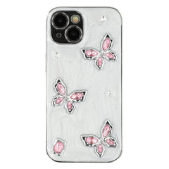 For iPhone 13 6.1 inch Case WANLONFENG Electroplated Epoxy TPU + Acrylic Phone Cover with Tempered Glass - TechGearPal