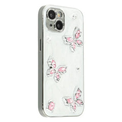 For iPhone 13 6.1 inch Case WANLONFENG Electroplated Epoxy TPU + Acrylic Phone Cover with Tempered Glass - TechGearPal